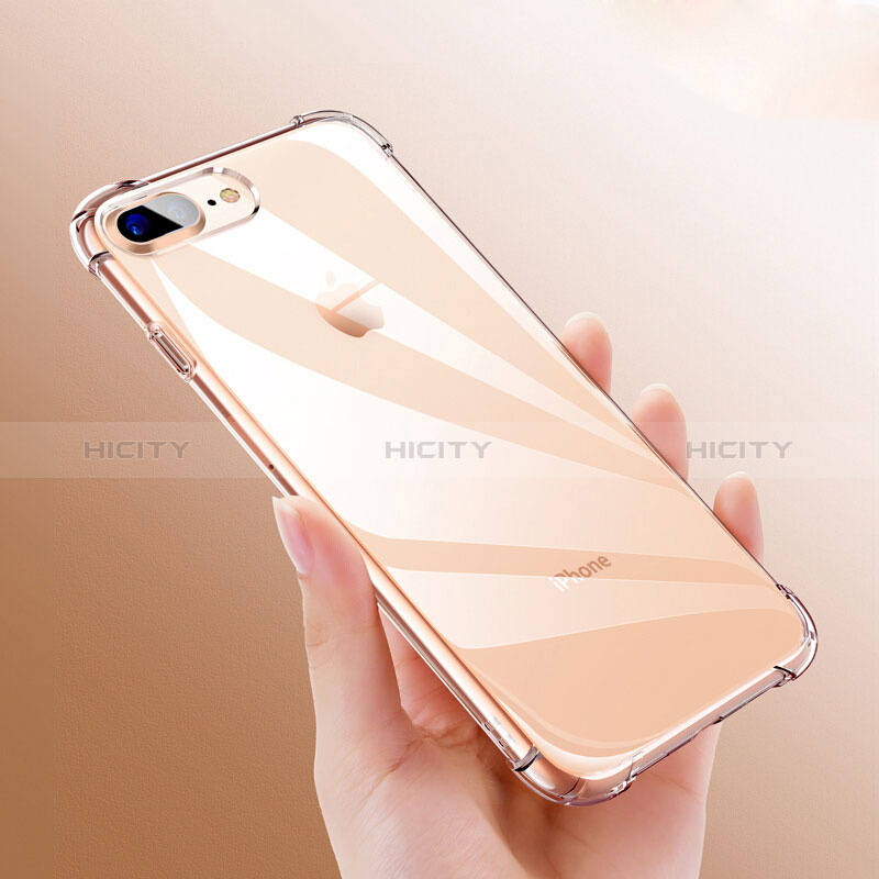 Cover Silicone Trasparente Ultra Sottile Morbida H03 per Apple iPhone 8 Plus Chiaro