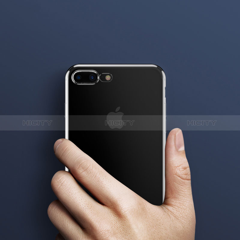 Cover Silicone Trasparente Ultra Sottile Morbida H05 per Apple iPhone 8 Plus Chiaro