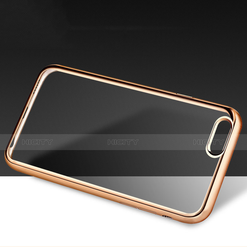 Cover Silicone Trasparente Ultra Sottile Morbida H06 per Apple iPhone 6 Oro
