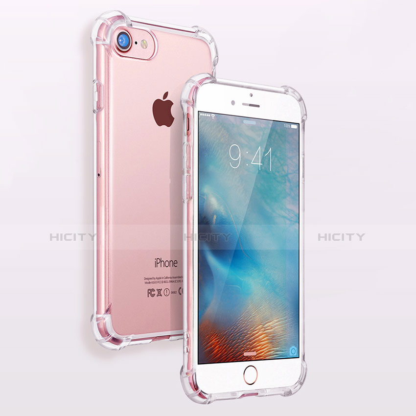 Cover Silicone Trasparente Ultra Sottile Morbida H07 per Apple iPhone 6S Plus Chiaro