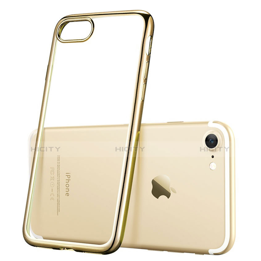Cover Silicone Trasparente Ultra Sottile Morbida H07 per Apple iPhone 8 Chiaro