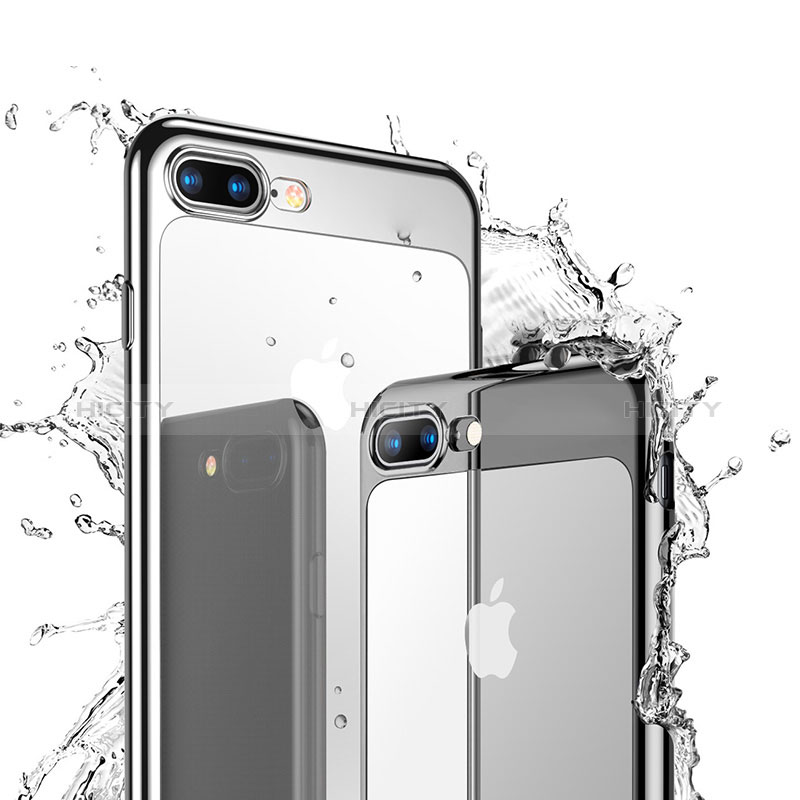 Cover Silicone Trasparente Ultra Sottile Morbida H07 per Apple iPhone 8 Plus Chiaro