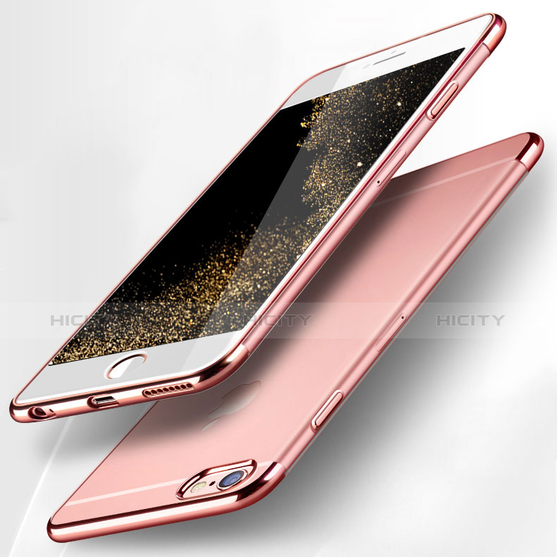 Cover Silicone Trasparente Ultra Sottile Morbida H09 per Apple iPhone 6 Plus Rosa