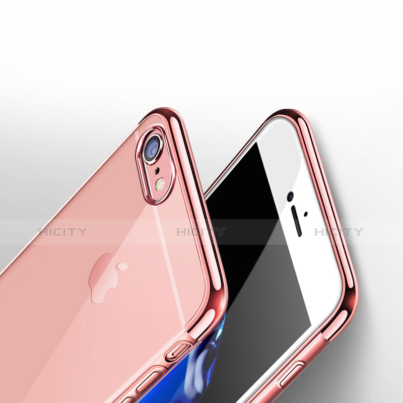 Cover Silicone Trasparente Ultra Sottile Morbida H09 per Apple iPhone 6S Plus Rosa