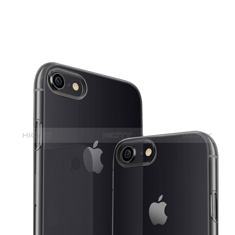 Cover Silicone Trasparente Ultra Sottile Morbida H09 per Apple iPhone 7 Grigio