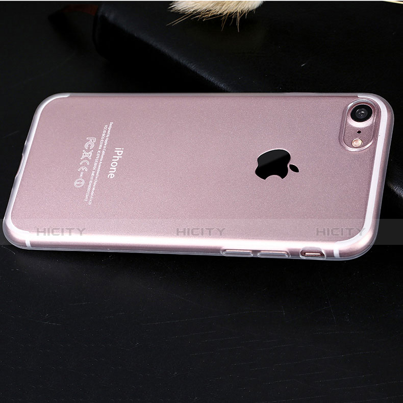 Cover Silicone Trasparente Ultra Sottile Morbida H10 per Apple iPhone 7 Chiaro