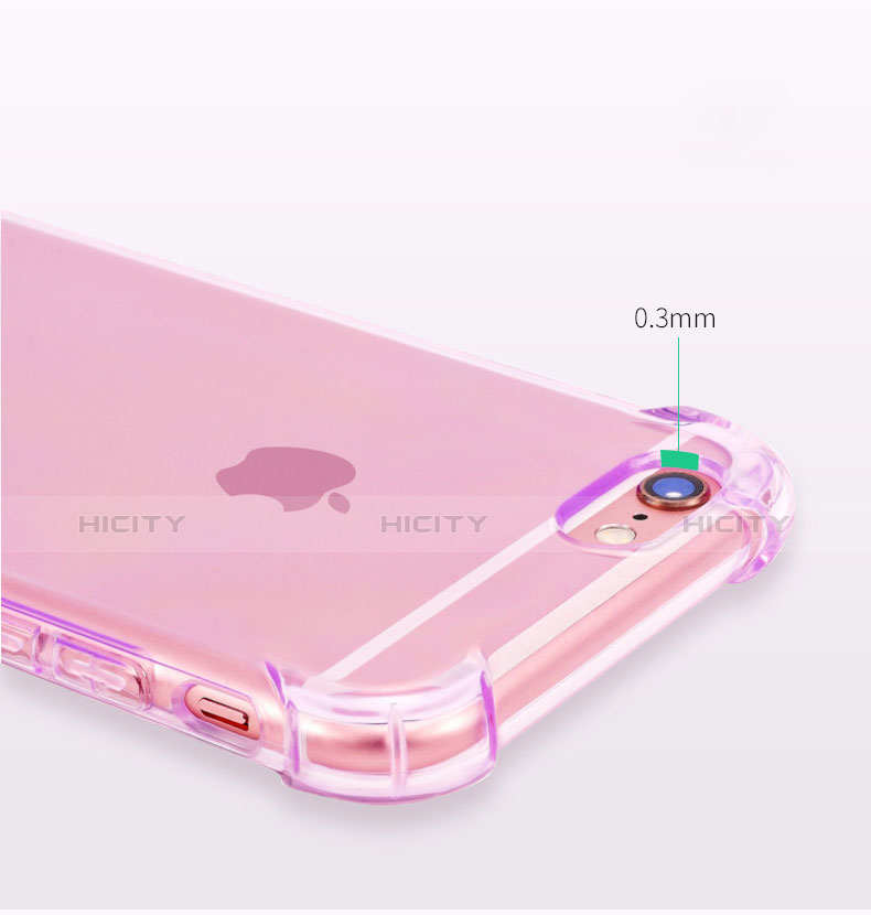 Cover Silicone Trasparente Ultra Sottile Morbida H11 per Apple iPhone 6 Viola