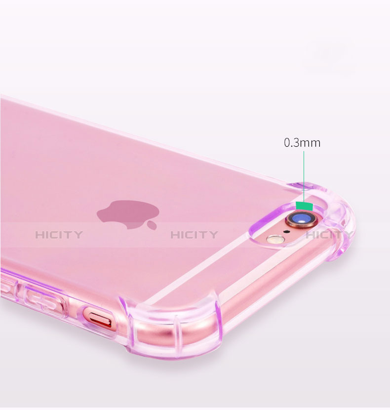 Cover Silicone Trasparente Ultra Sottile Morbida H11 per Apple iPhone 6S Viola