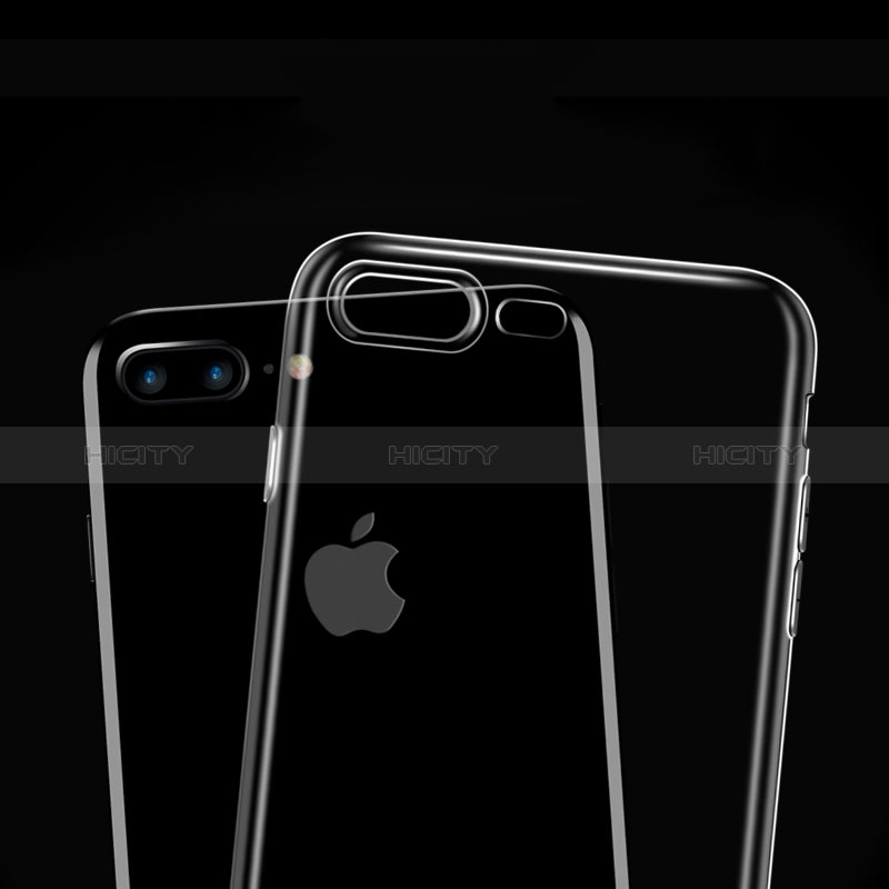 Cover Silicone Trasparente Ultra Sottile Morbida H12 per Apple iPhone 8 Plus Chiaro