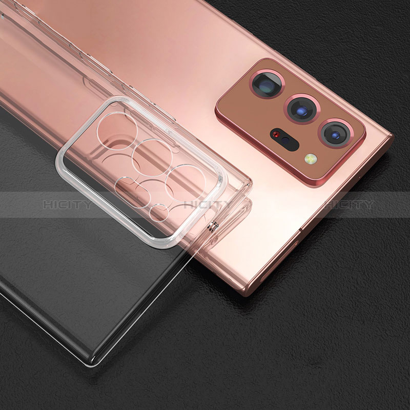 Cover Silicone Trasparente Ultra Sottile Morbida K03 per Samsung Galaxy Note 20 Ultra 5G Chiaro