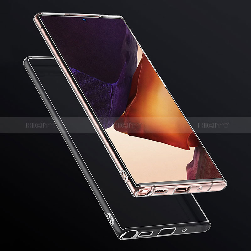 Cover Silicone Trasparente Ultra Sottile Morbida K05 per Samsung Galaxy Note 20 Ultra 5G Chiaro