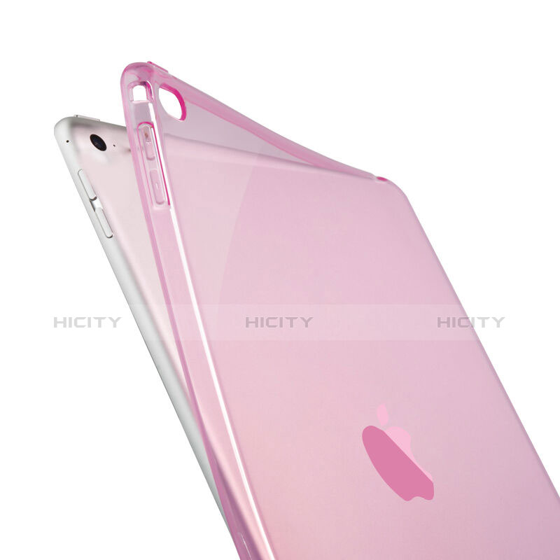 Cover Silicone Trasparente Ultra Sottile Morbida per Apple iPad Air 2 Rosa