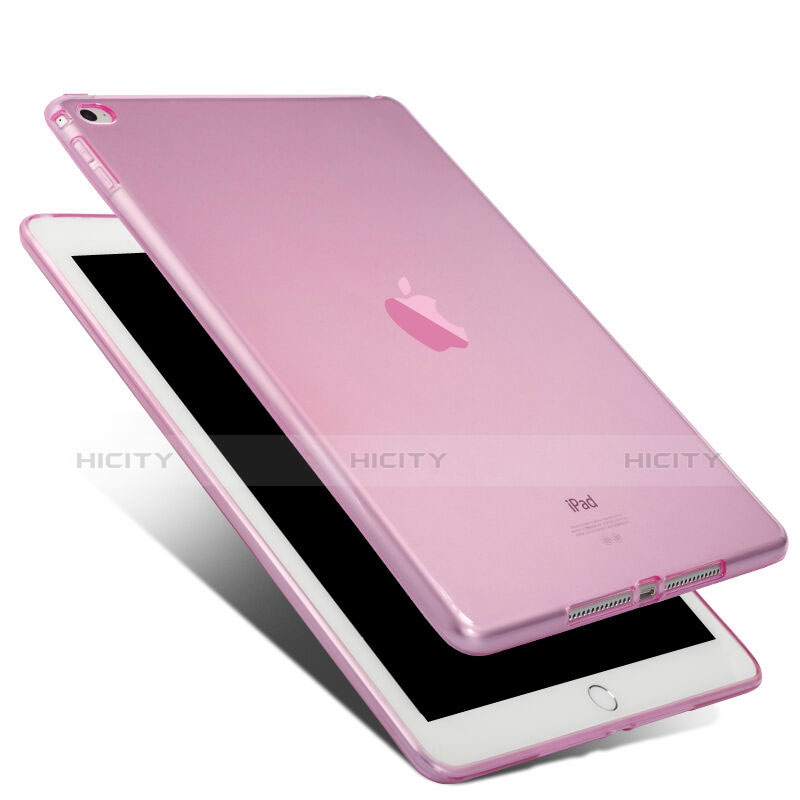 Cover Silicone Trasparente Ultra Sottile Morbida per Apple iPad Air 2 Rosa