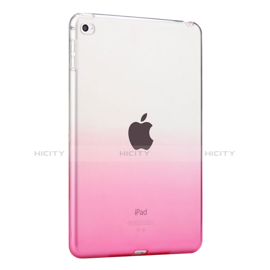 Cover Silicone Trasparente Ultra Sottile Morbida per Apple iPad Mini 4 Rosa