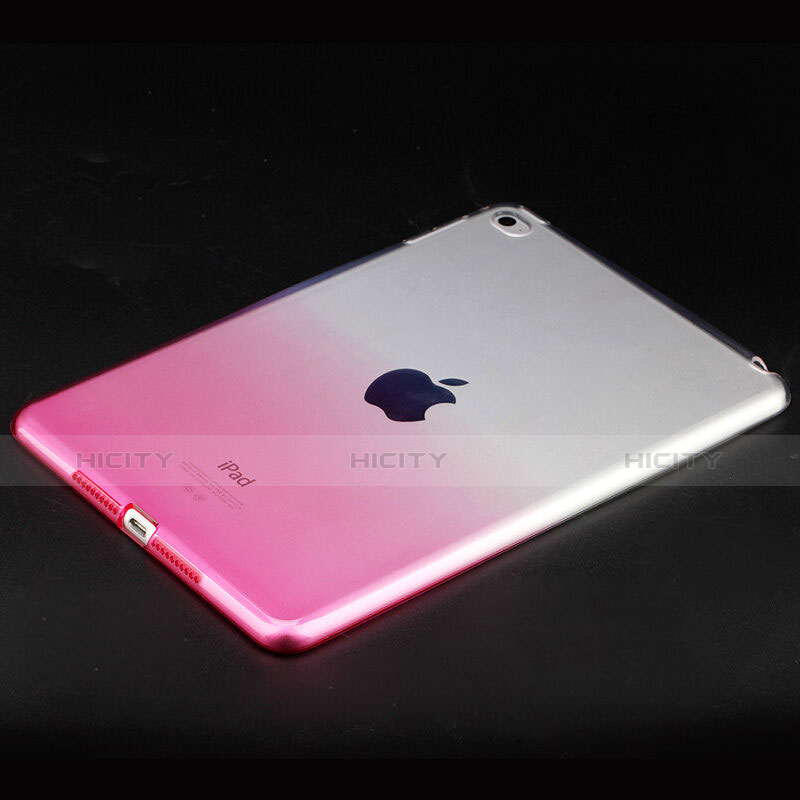 Cover Silicone Trasparente Ultra Sottile Morbida per Apple iPad Mini 4 Rosa