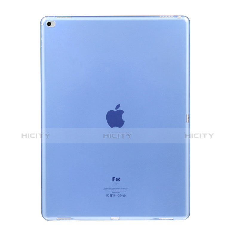 Cover Silicone Trasparente Ultra Sottile Morbida per Apple iPad Pro 12.9 Blu