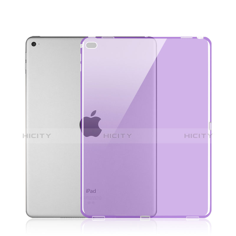 Cover Silicone Trasparente Ultra Sottile Morbida per Apple iPad Pro 12.9 Viola