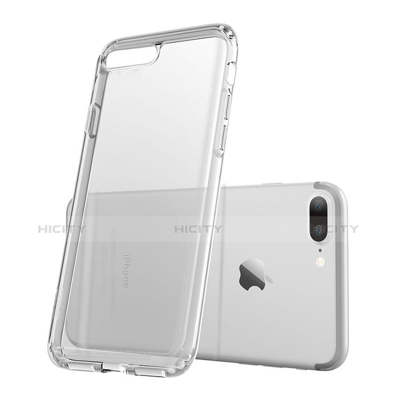 Cover Silicone Trasparente Ultra Sottile Morbida per Apple iPhone 8 Plus Grigio