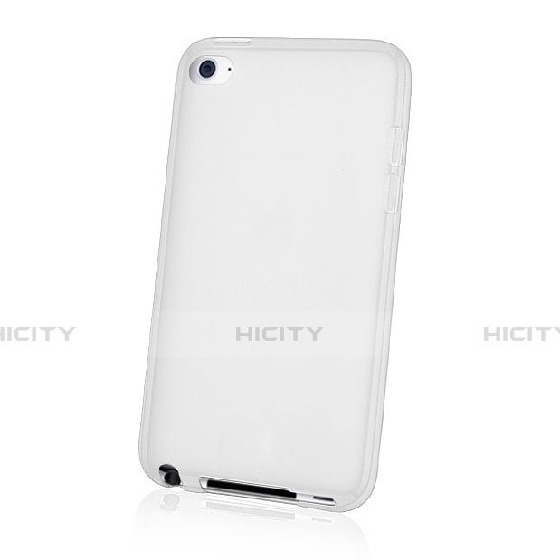 Cover Silicone Trasparente Ultra Sottile Morbida per Apple iPod Touch 4 Bianco