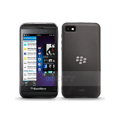 Cover Silicone Trasparente Ultra Sottile Morbida per Blackberry Z10 Grigio