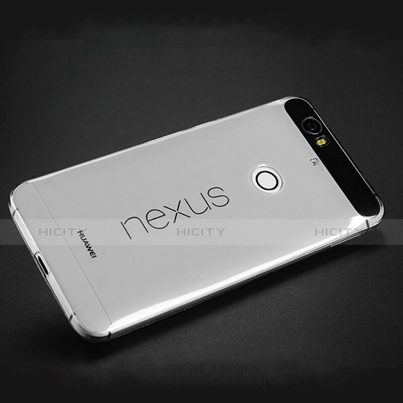 Cover Silicone Trasparente Ultra Sottile Morbida per Google Nexus 6P Grigio