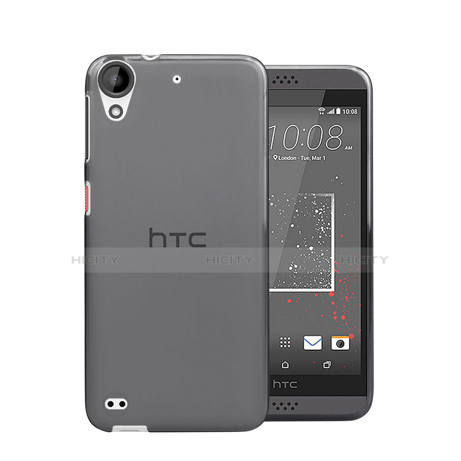 Cover Silicone Trasparente Ultra Sottile Morbida per HTC Desire 530 Grigio