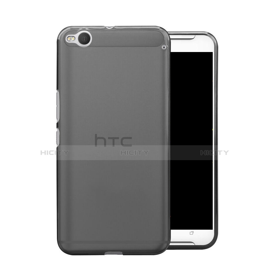 Cover Silicone Trasparente Ultra Sottile Morbida per HTC One X9 Grigio