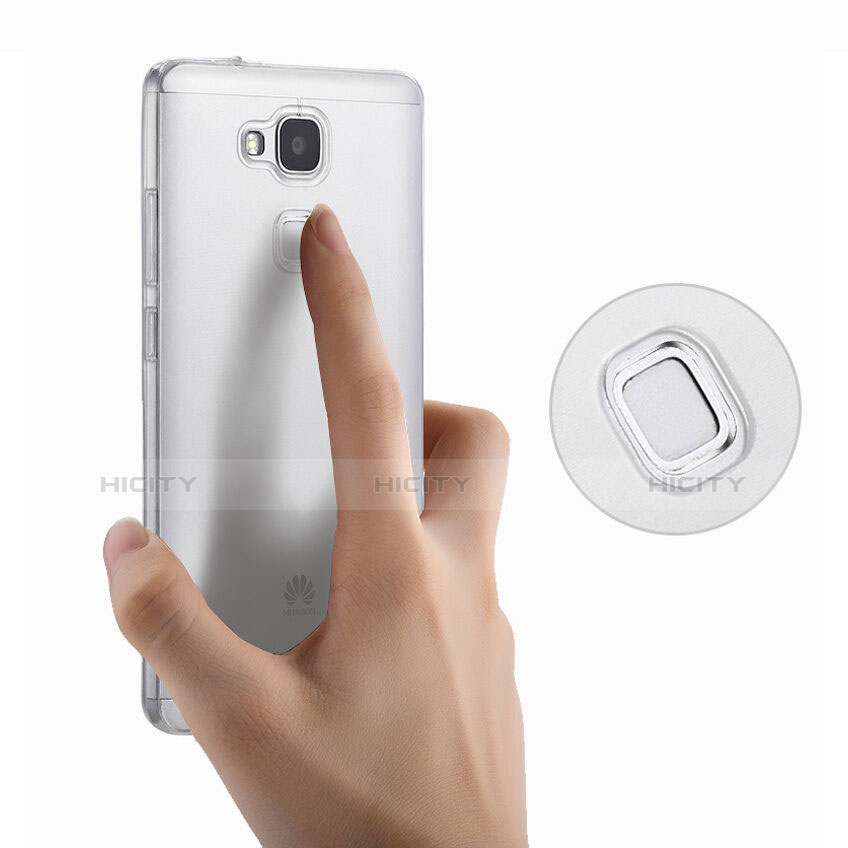 Cover Silicone Trasparente Ultra Sottile Morbida per Huawei Mate 7 Chiaro