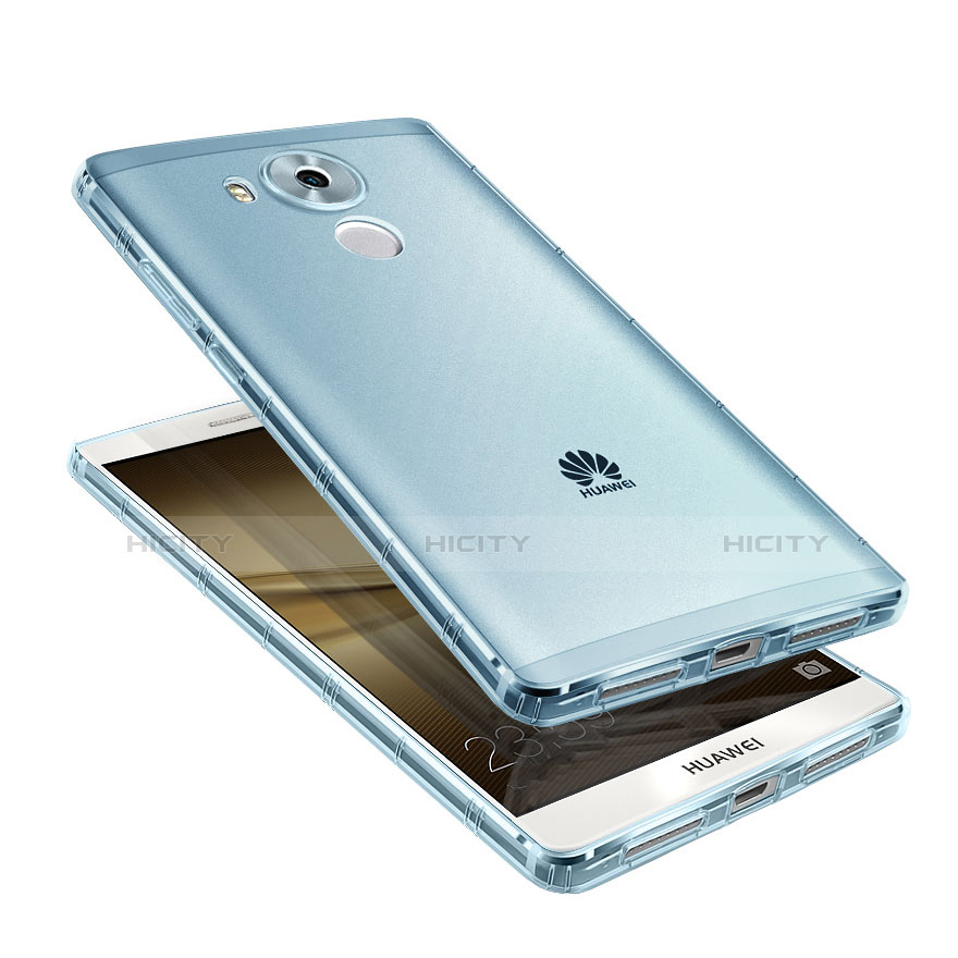 Cover Silicone Trasparente Ultra Sottile Morbida per Huawei Mate 8 Blu