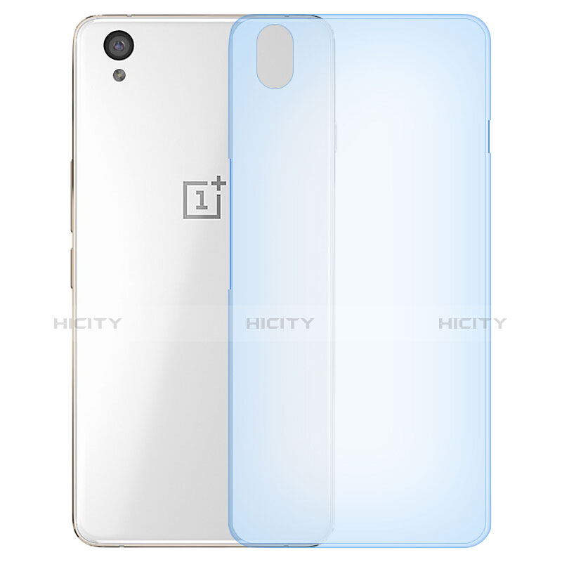 Cover Silicone Trasparente Ultra Sottile Morbida per OnePlus X Blu