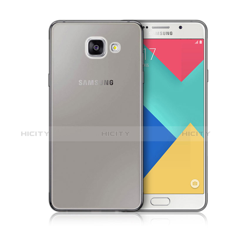Cover Silicone Trasparente Ultra Sottile Morbida per Samsung Galaxy A3 (2016) SM-A310F Grigio