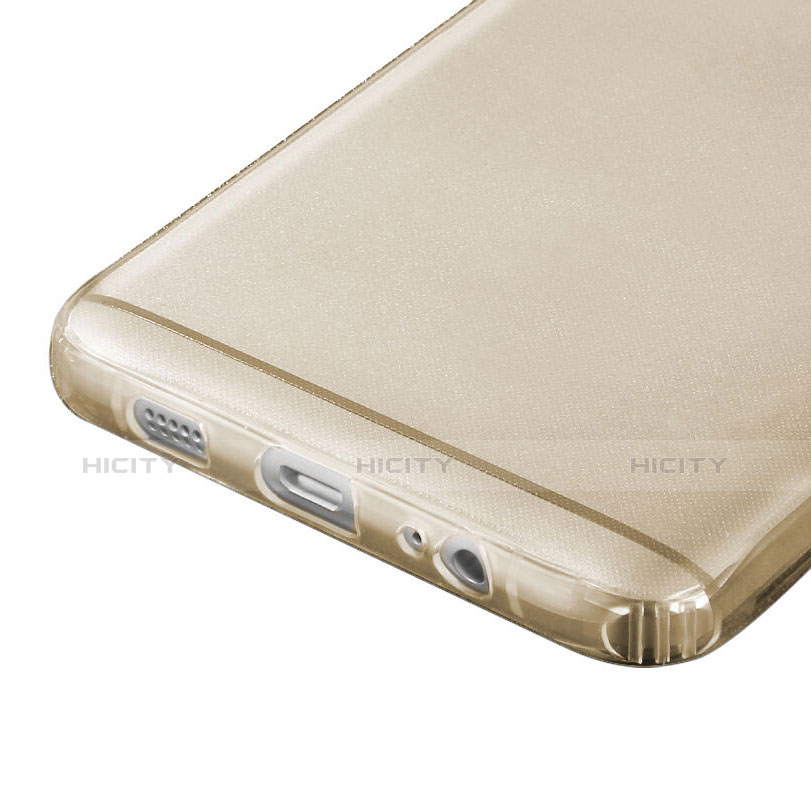 Cover Silicone Trasparente Ultra Sottile Morbida per Samsung Galaxy C7 SM-C7000 Oro