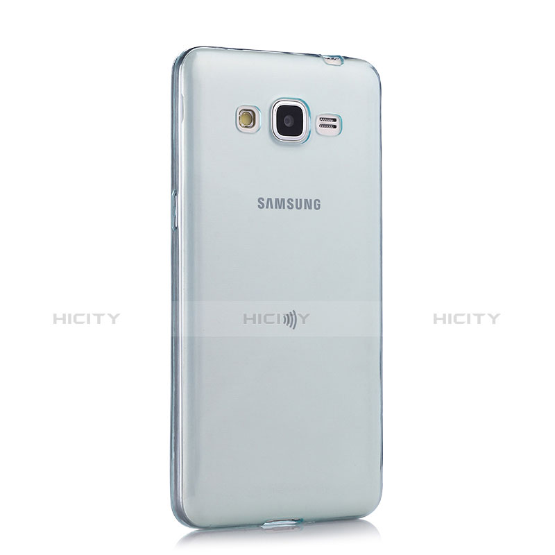 Cover Silicone Trasparente Ultra Sottile Morbida per Samsung Galaxy Grand Prime 4G G531F Duos TV Blu