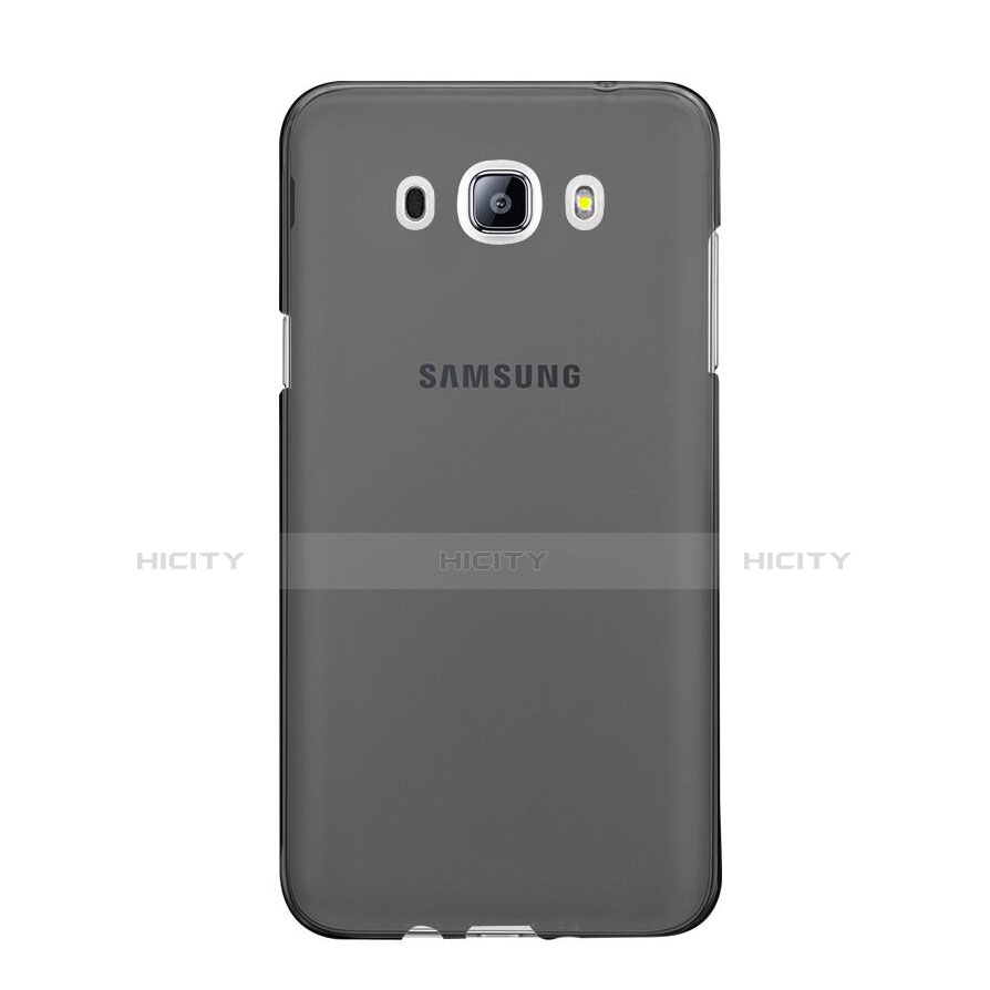 Cover Silicone Trasparente Ultra Sottile Morbida per Samsung Galaxy J5 Duos (2016) Grigio