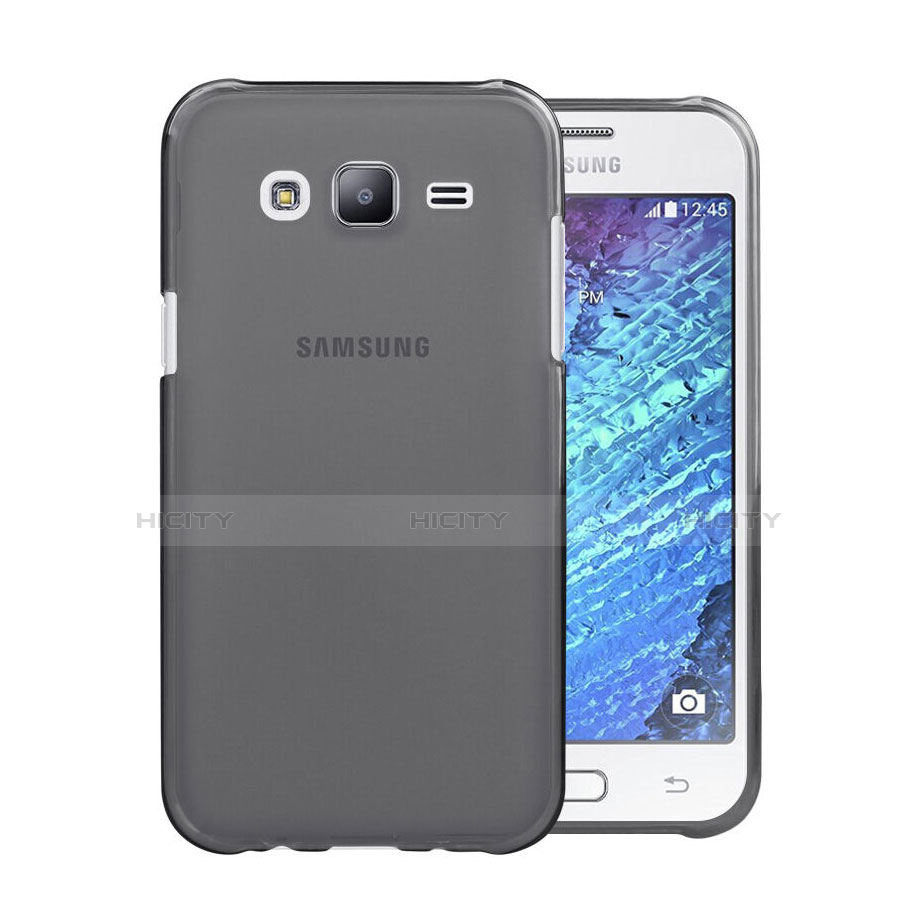 Cover Silicone Trasparente Ultra Sottile Morbida per Samsung Galaxy J5 SM-J500F Grigio