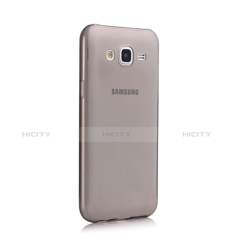 Cover Silicone Trasparente Ultra Sottile Morbida per Samsung Galaxy J7 SM-J700F J700H Grigio