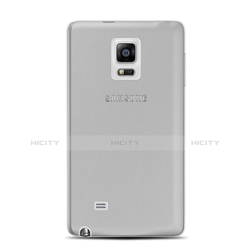 Cover Silicone Trasparente Ultra Sottile Morbida per Samsung Galaxy Note Edge SM-N915F Grigio