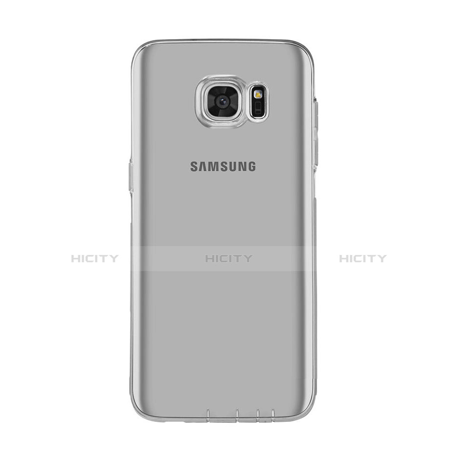 Cover Silicone Trasparente Ultra Sottile Morbida per Samsung Galaxy S7 Edge G935F Grigio