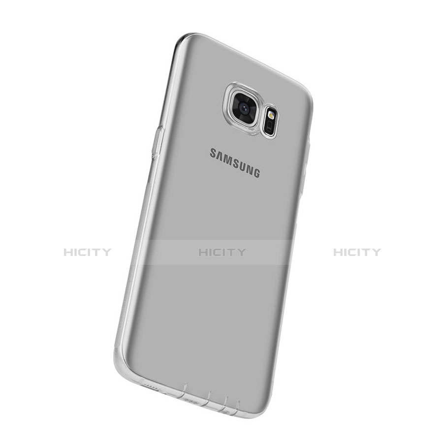 Cover Silicone Trasparente Ultra Sottile Morbida per Samsung Galaxy S7 Edge G935F Grigio