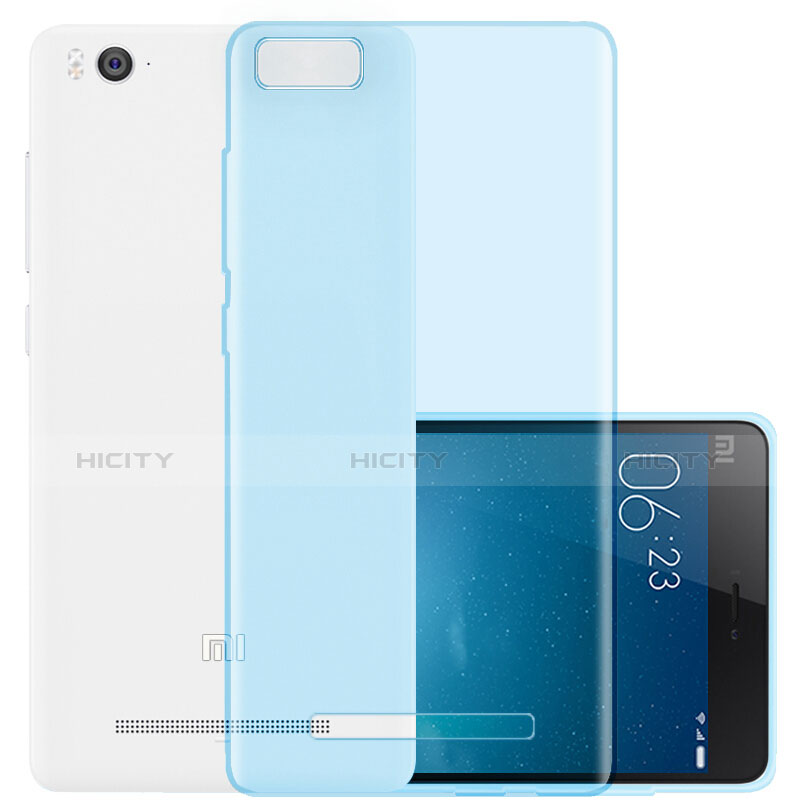 Cover Silicone Trasparente Ultra Sottile Morbida per Xiaomi Mi 4i Blu