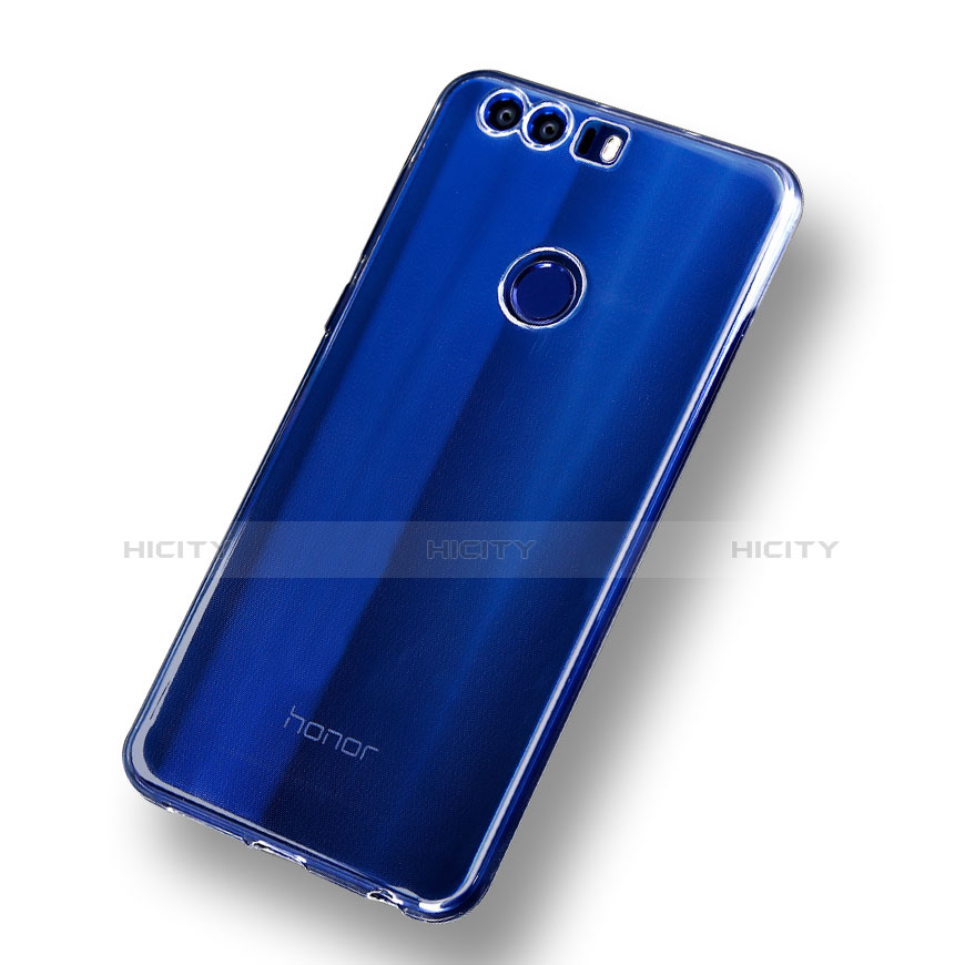 Cover Silicone Trasparente Ultra Sottile Morbida R01 per Huawei Honor 8 Chiaro