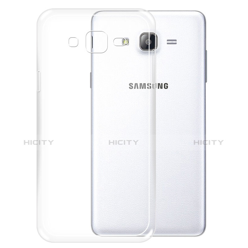 Cover Silicone Trasparente Ultra Sottile Morbida R01 per Samsung Galaxy On5 G550FY Chiaro