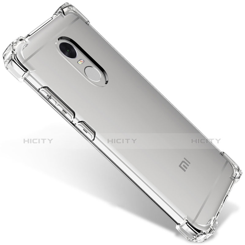 Cover Silicone Trasparente Ultra Sottile Morbida R01 per Xiaomi Redmi Note 4 Standard Edition Chiaro