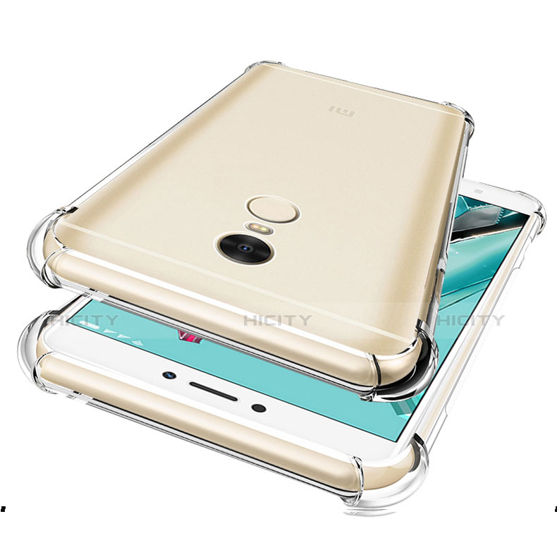 Cover Silicone Trasparente Ultra Sottile Morbida R01 per Xiaomi Redmi Note 4X Chiaro