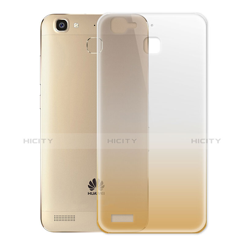 Cover Silicone Trasparente Ultra Sottile Morbida Sfumato per Huawei Enjoy 5S Oro