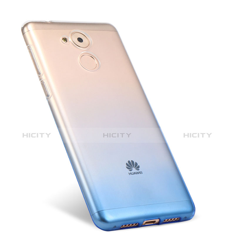 Cover Silicone Trasparente Ultra Sottile Morbida Sfumato per Huawei Nova Smart Blu