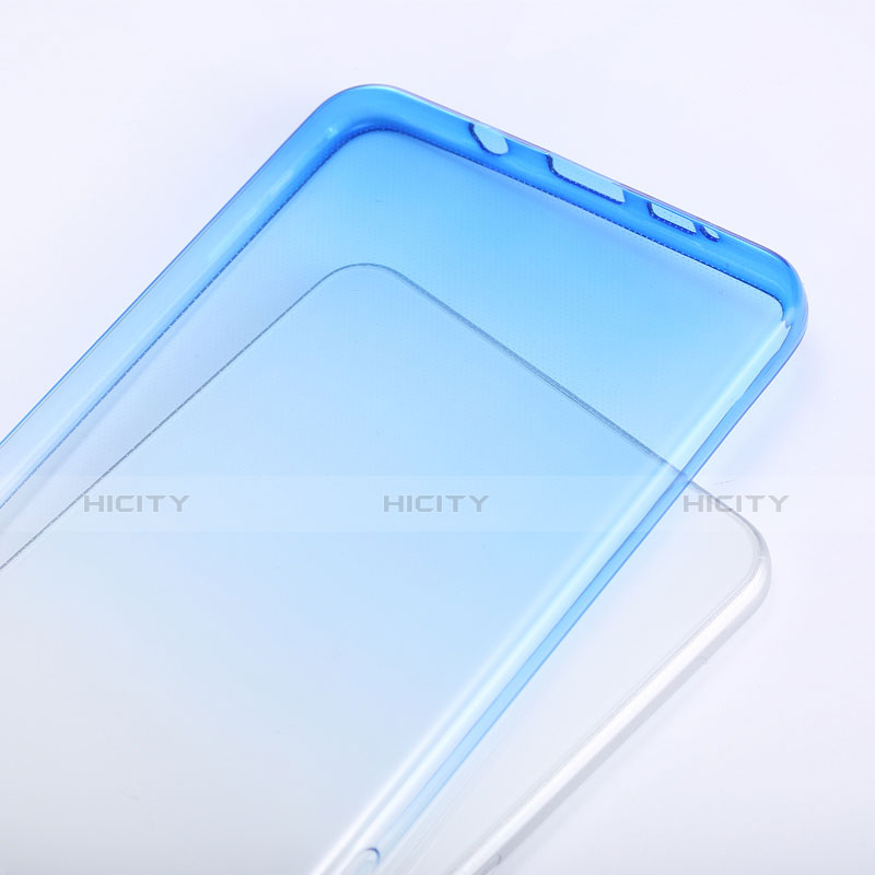 Cover Silicone Trasparente Ultra Sottile Morbida Sfumato per Samsung Galaxy A9 (2016) A9000 Blu