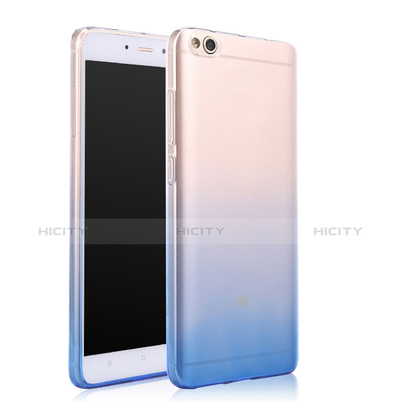 Cover Silicone Trasparente Ultra Sottile Morbida Sfumato per Xiaomi Mi 5C Blu
