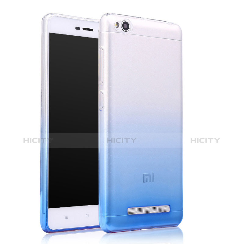 Cover Silicone Trasparente Ultra Sottile Morbida Sfumato per Xiaomi Redmi 4A Blu