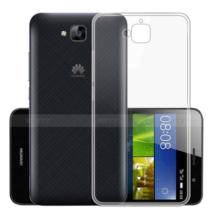 Cover Silicone Trasparente Ultra Sottile Morbida T01 per Huawei Enjoy 5 Chiaro